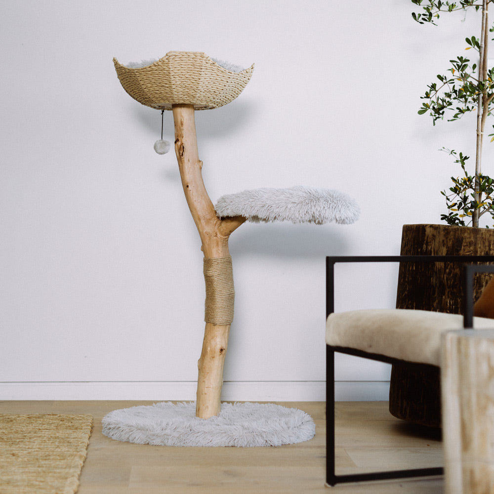 Uni Basket – Wooden Cat Tree - Unique Cat Tree – Cat Tower | Mau