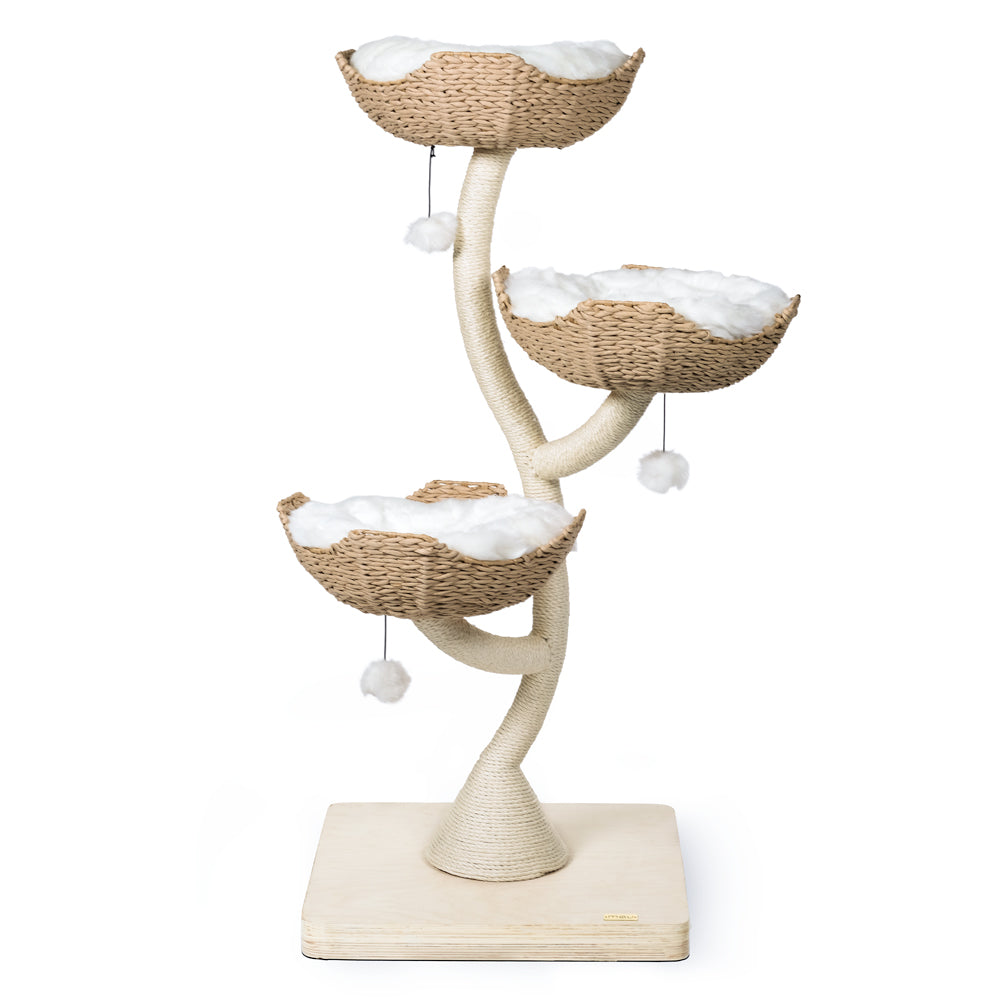 Ivy 3 Cat Tree, Scratching Post, Luxury Cat Tower, 3 Tier