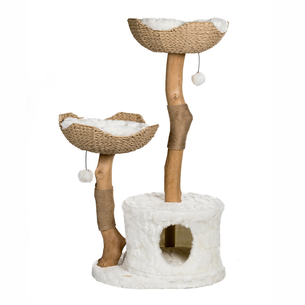 Cat Trees For Large Cats, Wicker Cat Tree, Cat Tree With Basket Mau